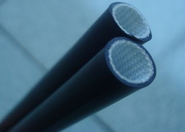 Black Silicone Rubber Fiberglass Sleeving 7000V Tolerance 2.5mm - 3.0mm Inside diameter